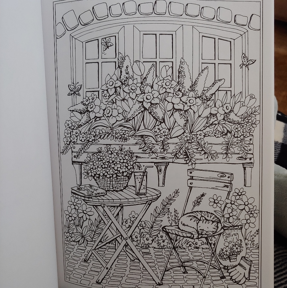 Creative Haven "Spring Scenes" Color Book - Picture 8 of 12